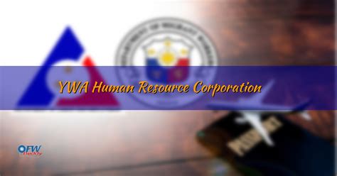 ywa agency job hiring abroad|ywa human resource corporation job hiring.